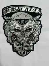 HARLEY DAVIDSON Skull Large Back Patch - Harley Motorcycle 12