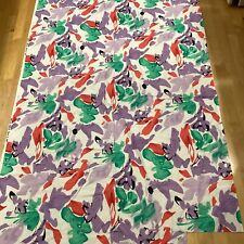 Hoffman California Brilliant Abstract Floral Vintage Cotton Fabric 42” x 1 3/4yd picture