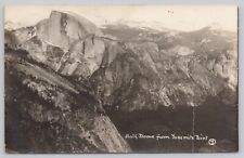 HALF DOME FROM YOSEMITE POINT, HORIZONTAL VIEW, REAL PHOTO POSTCARD c. 1930s picture