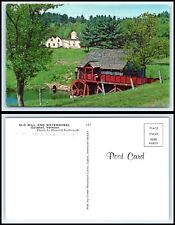 VERMONT Postcard - Guildhall, Old Mill & Water Wheel 