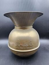 Vintage Union Pacific Railroad Brass Spittoon READ picture