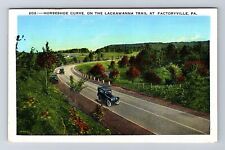 Factoryville PA-Pennsylvania, Horseshoe Curve Lackawanna Trail Vintage Postcard picture