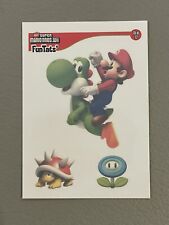2010 Enterplay Super Mario Bros Wii FunTats Mario Yoshi #T8 picture