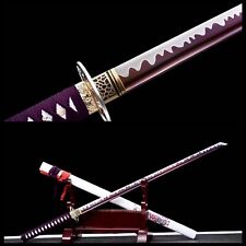 Japanese Ninja Sword Full Tang Purple Blade Functional Hand Forgedpurple Ninjato picture