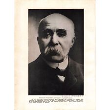 C.1919 Georges Clemenceau French Premier WWI France Book Print 2T1-65 picture
