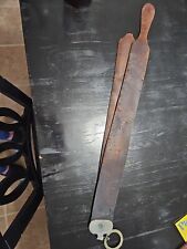 Very Rare,Antique Genuine Leather,Hone Strap,Knife Sharping Belt,Brass picture