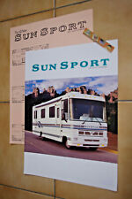 1995 MOTORHOME USA SUN SPORT MX BY GULF STREAM CAMPER BROCHURE + MODEL PLAN picture