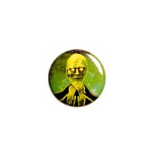Cool Green Zombie Guy Pin Button for Jackets or Backpacks Creepy Weird 1