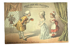 Victorian trade card c1880s Babbitt’s Best Soap “Keep Your Record Clean” B39 picture