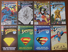 LOT OF 8 SUPERMAN COMIC BOOKS VARIOUS TITLES DC MODERN AGE  NICE GROUP Z2661 picture
