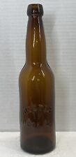 Vintage Embossed Hoster Amber Beer Bottle Columbus Ohio picture