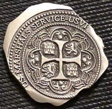 US Marshals Service USVI Doubloon version - 1.75in version challenge coin picture