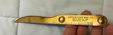 VINTAGE SAGINAW MICHIGAN PAINT CO METAL LETTER OPENER 344 E. GENNESSEE STREET picture