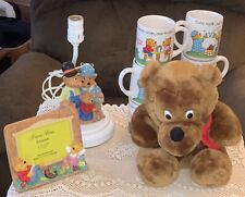 Vtg Princess House Berenstain Bears Lot Lamp 6-Coffee Mugs Picture Frame Plush picture