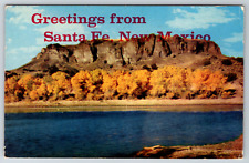 c1960s Greetings Santa Fe New Mexico Black Mesa Vintage Postcard picture