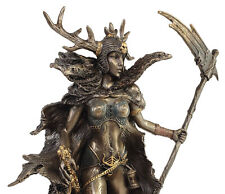 Hel Antlered Goddess of Dead / Death Viking Norse Mythology Statue Bronze Color picture