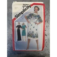 RARE Vintage 80's Simplicity 5097 Misses Pullover Dress picture