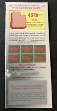 Utah  SV Instant NH Lottery Ticket,  issued in 1977 no cash value picture