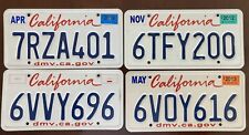 CALIFORNIA LICENSE PLATE -  LOT OF 4  - EMBOSSED picture