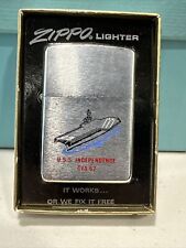 1969 USS Independence CVA 62 Zippo Lighter Mint In Box picture