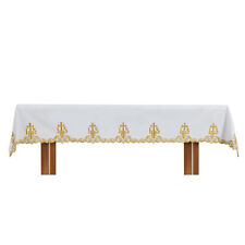 IHS Altar Frontal Church Supplies Vestment 96 Inch x 7 Inch Embroidered Design picture