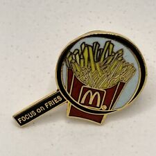 McDonald’s French Fries Fast Food Restaurant Advertising Enamel Lapel Hat Pin picture