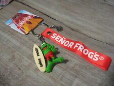Senior Frogs KeyChain Charm & Lanyard / Frog With Surf Board Key Chain picture