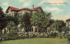 San Antonio, Texas  Postcard High School  c 1910    H6 picture