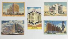 Lot of Vintage Linen Postcards c.1940's Buildings & Bridges Sent to 1 Lucky Lady picture