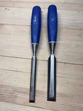 Marples Blue Chip Chisels - 1/2 and 3/4 -  Sheffield England picture