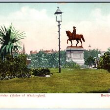c1900s UDB Boston, Mass. George Washington Equestrian Statue Public Dresden A205 picture