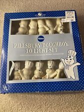 Vintage  2000  Kurt Adler Pillsbury Doughboy 10 Light Set ~Tested~ picture
