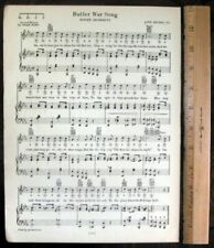 BUTLER UNIVERSITY Original Vintage Fight Song Sheet c 1929 
