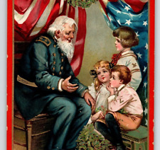 Memorial Decoration Day Postcard Frances Brundage Veteran Children Tucks 173 picture