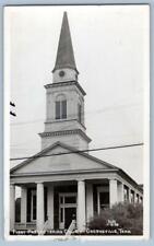 RPPC GREENEVILLE TENNESSEE 1st PRESBYTERIAN CHURCH*CLINE PHOTO POSTCARD picture