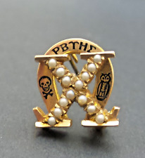 Vintage 10K Gold 1929 / 1945 Chi Omega Sorority Fraternity Pin Chap. Alpha Gamma picture