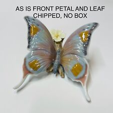 AS-IS CHIPPED Lladro Figurine A MOMENTS REST BUTTERFLY AND FLOWERS #6173 Retired picture
