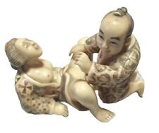 Vintage Japanese Carved Resin Erotic Figures  picture