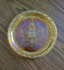 Independence Hall Carnival Glass Plate 8