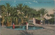Postcard The Fountain Suez Egypt picture
