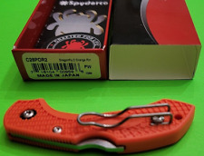 NEW Spyderco Orange Bladeless knife NIB and complete picture