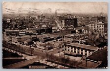 Aerial Birdseye View Denver CO In 1912 Business District Downtown Postcard U12 picture