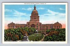 Austin TX- Texas, The State Capitol, Antique, Vintage Souvenir Postcard picture