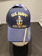 U.S.Navy SCPO Retired Navy Blue Embroidered 3D Cap SENIOR CHIEF PETTY OFFICER picture