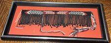 Vintage Native American Textile Woven Sample Framed SoCal MC picture
