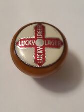 Vintage Butterscotch Bakelite Shifter Knob Lucky Lager Rat Rod Hot Muscle Car  picture
