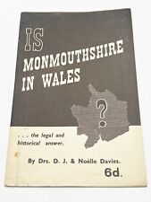 VINTAGE IS MONMOUTHSHIRE IN WALES LEGAL HISTORICAL ANSWER DRS WELSH BOOKLET picture