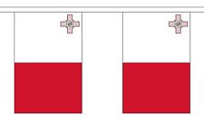 MALTA 3 METRE BUNTING 10 FLAGS flag 3M picture