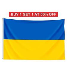 Ukraine Flag Large Ukrainian Sporting Events 5x3FT Banners Football Fan Support picture