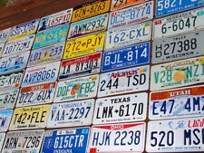 Starter Pack of 10 License Plates from 10 Different States Tags Lot Art Crafts picture